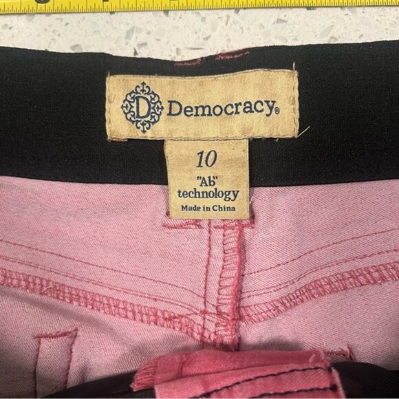 DEMOCRACY Ab technology Stretch Pink Skinny Jeans Women's Size 10 - Picture 8 of 9